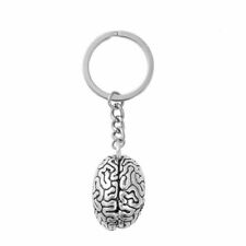 Brain 3D Keychain  Human Cerebrum Keyring Anatomical Metal Key Chains 8.7cm 1Pc picture