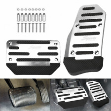[SILVER] Non-Slip Automatic Gas Brake Foot Pedal Pad Cover Car Accessories Parts picture