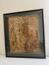 Vintage A Friendly Service Map of the Commonwealth of Michigan picture