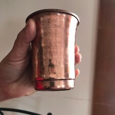 Genuine Copper Water Drink Mug Cup Pure Solid Hammered ship from USA to USA only picture