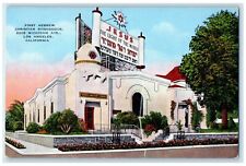 First Hebrew Christian Synagogue Los Angeles California CA Vintage Postcard picture