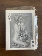 RARE Vintage 1960's Novelty Dainty Mini Playing Adult Nude 54 Cards Deck picture