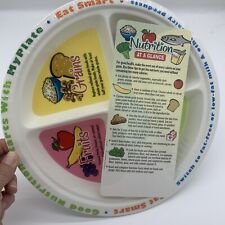 Vintage Nutrition At A Glance 4 Section Plate NEW picture