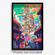 Art Poster - Tall Bazaar (Psychedelic Trippy Weird 11x17 Print) picture