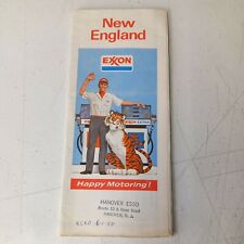 Road Map 1974 Exxon New England United States Oil Gas Service Station Vintage picture