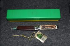 1977 Puma Vintage Bayermesser  3573 Knife With Stag Handles - Mint In Box A picture