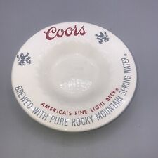Vintage Coors Light Beer Ceramic Ashtray Barware Decor picture