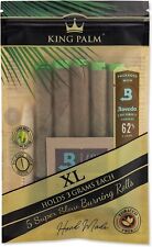 King Palm | XL Size | Natural | Organic Prerolled Palm Leafs | 5 Rolls picture