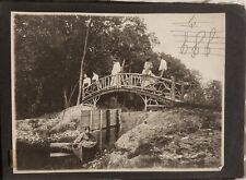 Vintage Old 1905 Photo of Rich Men Women Courtship on Bridge Boat in New York picture