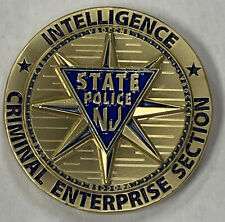 NJSP New Jersey State Police Investigative Branch Intel Crime Challenge Coin picture