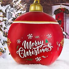 PVC Inflatable Christmas Ball 24 In Outdoor Decor Ball Christmas Balloon picture