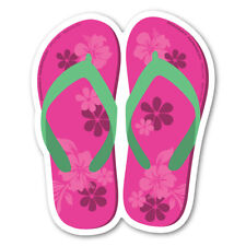 Pink and Green Flip Flop Magnet picture