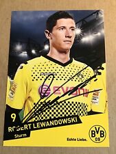 Robert Lewandowski, Poland 🇵🇱 Borussia Dortmund 2011/12 hand signed picture