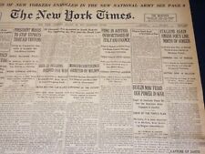 1917 AUGUST 28 NEW YORK TIMES - ITALIANS SMASH LINE AT GORIZIA - NT 8518 picture