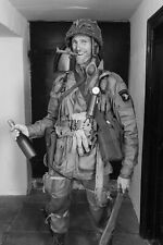 American paratrooper in Normandy with a bottle WW2 Photo Glossy 4*6 in D003 picture