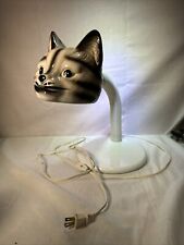 MCM Underwriters Laboratories Portable Lamp  Anthropomorphic Cat Head VTG picture
