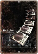 Technics Turntable SL DJ Ghetto Blaster Vintage Reproduction  Metal Sign D115 picture