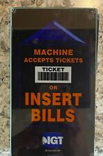 IGT Slant Top Side Glass MACHINE ACCEPTS TICKETS OR INSERT BILLS picture