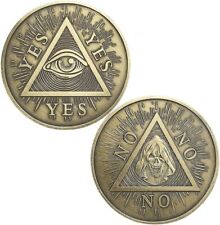 Yes No Challenge Coin Decision Maker Divination Coin COLLECTION FOR GOOD LUCK picture