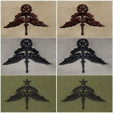 6 Pack Army Air Force ABU DT FG Free Fall Parachutist Award Sew-On Badge Patches picture