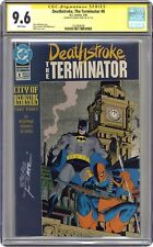Deathstroke the Terminator #8 CGC 9.6 SS Perez 1992 1423868046 picture