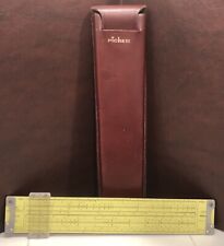 Vintage Pickett N 3-ES Metal Slide Rule w/ Leather Case picture