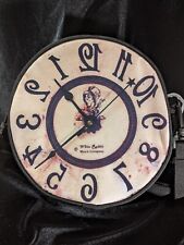 Vintage Alice In Wonderland Bloody Halloween Clock Bag White Rabbit Watch... picture
