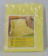 Vintage Sears Yellow Cot Flat Sheet 63 x 104 Perma Prest 50/50 Cotton Poly NOS picture