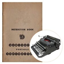 Remington Deluxe Noiseless Typewriter Instruction Manual User Antique Repro Vtg picture