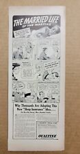 Vintage 1939 Ovaltine Married Life Print Ad Advertisement picture