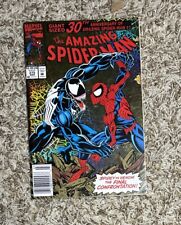 Amazing Spider-Man #375 * newsstand ed * classic Venom fight * 1993 FN picture