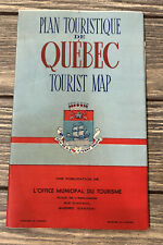 Vintage Plan Touristique De Quebec Tourist Map Une Publication De picture