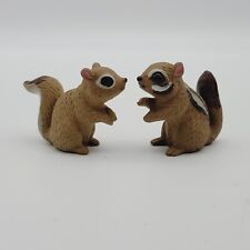 Vintage Napco Ceramic Chipmunk Squirrel Figurines Napcoware Japan Lot of 2 picture