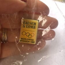 1992 bausch & lomb vintage olympics pin worldwide sponsor 1992 picture