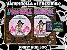 Vampirella #1  1969 Facsimile Frazetta (ltd 500) NYCC 2 Copies 1 signed picture