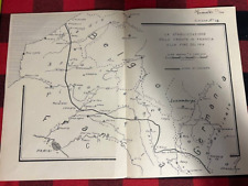 1920’S MAP WWI Stabilization Of The Front In France At The End Of 1914 C7D12 picture