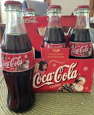 2000 Coca Cola Christmas Santa Pack Edition Collectible 6 Pack, 8 oz Bottles picture