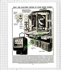 Ferranti Electric Meter Diagram - c.1940s Cutting / Print picture