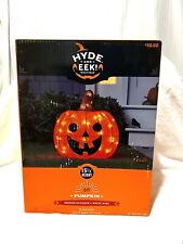 NEW Hyde & EEK LED Pumpkin Halloween Light Indoor/Outdoor 15.5” Jack O Lantern picture