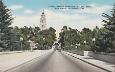 Vintage Postcard Laurel St. Entrance Balboa Park San Diego, California Unposted picture