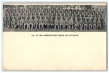 c1900's Co. A 8th Ammunition Train 8th Division US Military Army Postcard picture