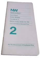 OCTOBER 1984 NORFOLK & WESTERN N&W SCIOTO DIVISION EMPLOYEE TIMETABLE #2 picture