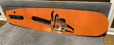 LARGE Chainsaw Bar Cutout Hanging Sign 34” Steel Metal USA Stihl Husqvarna Saw picture