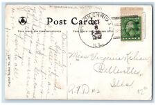 DPO (1875-1926) Breckenridge IL Postcard Entrance To Oak Ridge Cemetery 1912 picture