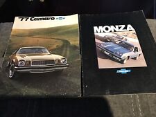 1977 Chevrolet Monza & Camaro Dealer Brochures picture