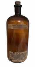 Pure Wood Alcohol 14 Inch Bottle Northrop Robertson & Carrier Lansing Michigan picture