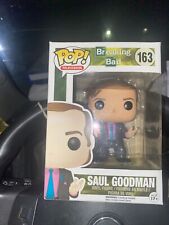 Saul Goodman Breaking Bad Funko Pop #163 New w protector Small Box Crease Back picture
