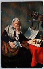 P. Van Hoeck Oil On Canvas Dutch art Reproduction Vintage Postcard picture
