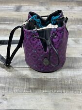 Disney Loungefly Haunted Mansion Glow In The Dark Bucket Bag Purple Black picture