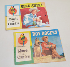 Vintage MARCH OF COMICS #146 & #150 Comic Book Lot Roy Rogers Gene Autry Silver picture